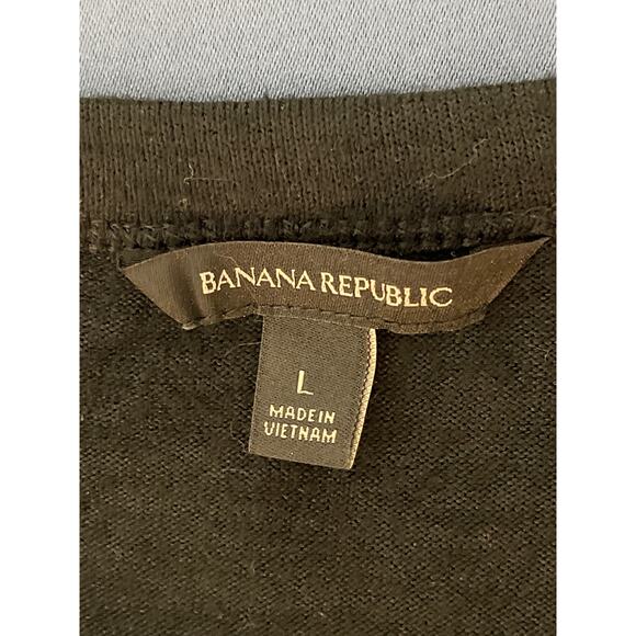 Banana Republic Women’s Crewneck Long Sleeve Knit Top Color Black Size L - Picture 3 of 8